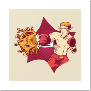 Boxer Fighting Coronavirus Posters and Art